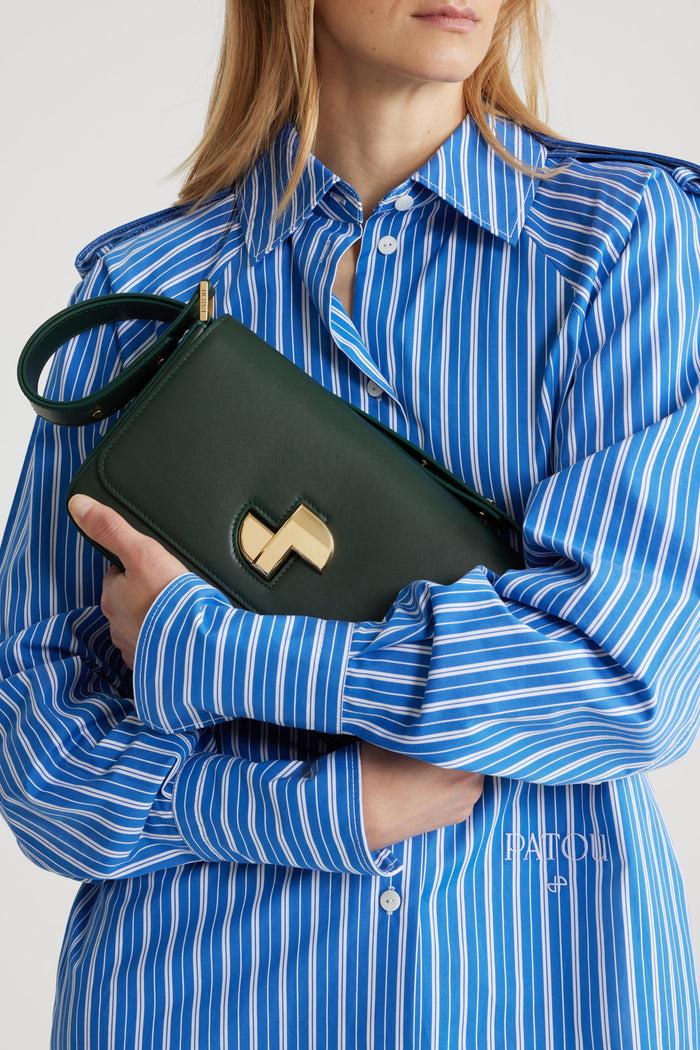 Jean Patou Le Classic Lock En Cuir Bottle Green