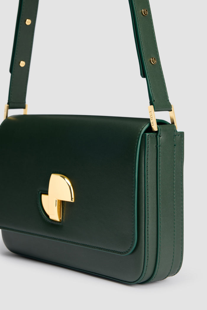 Jean Patou Le Classic Lock En Cuir Bottle Green