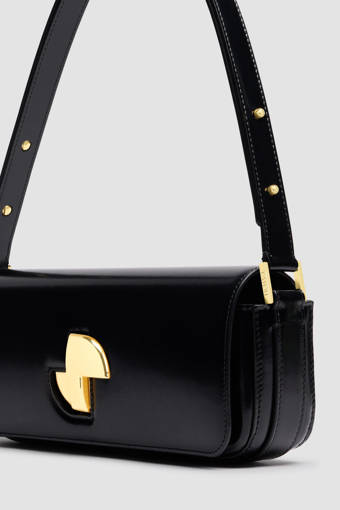 Jean Patou Le Lock Baguette En Cuir Black