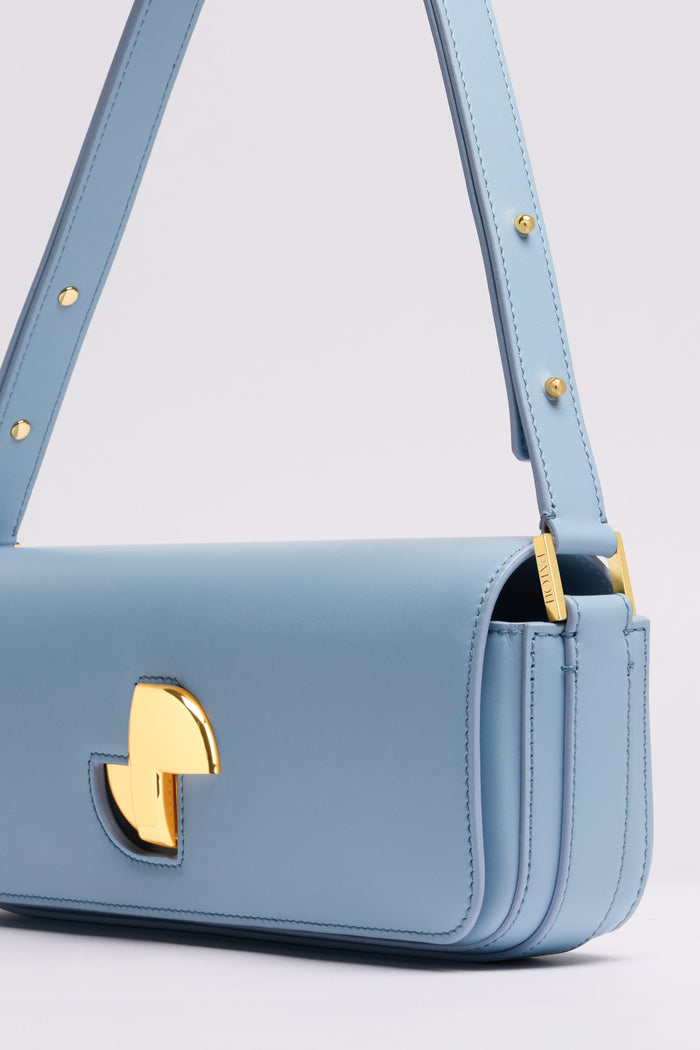 Jean Patou Le Lock Baguette En Cuir Skylight Blue