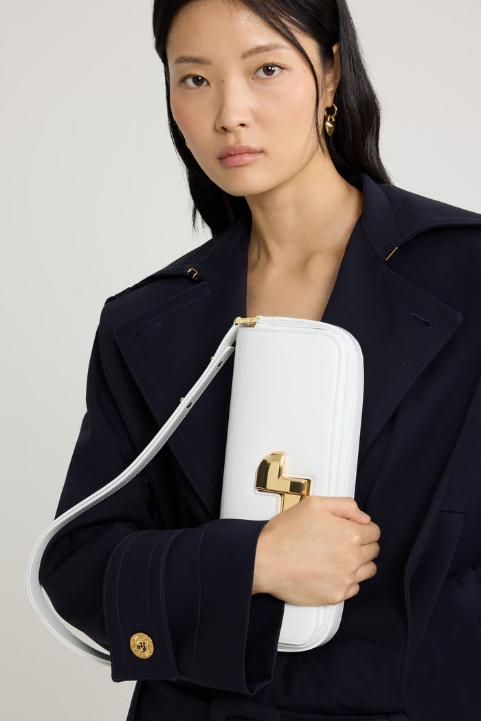 Jean Patou Le Lock Baguette En Cuir White