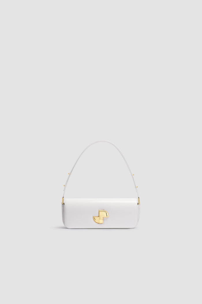 jean patou Le Lock Baguette en cuir White