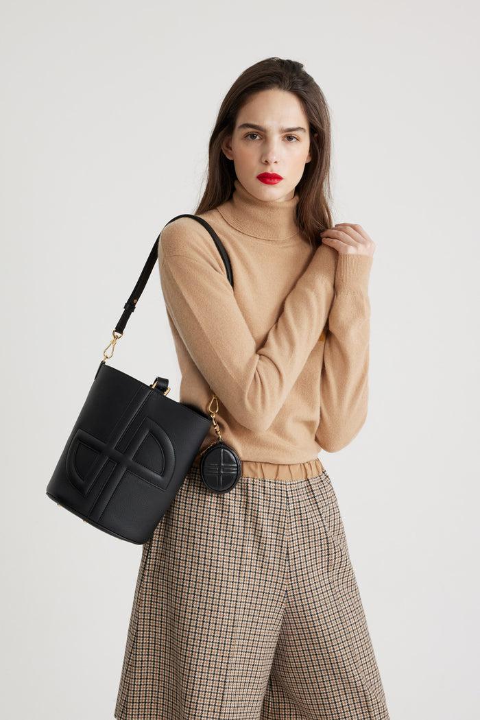 Jean Patou Mini Pochette JP En Cuir Black
