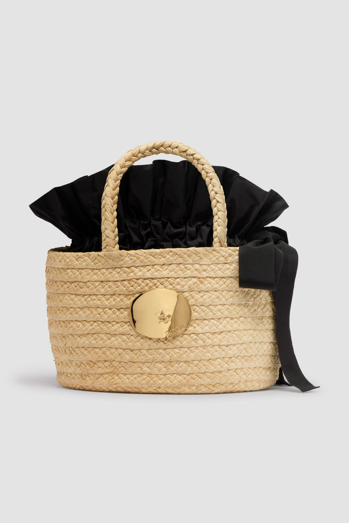 jean patou Panier en raphia Vanilla