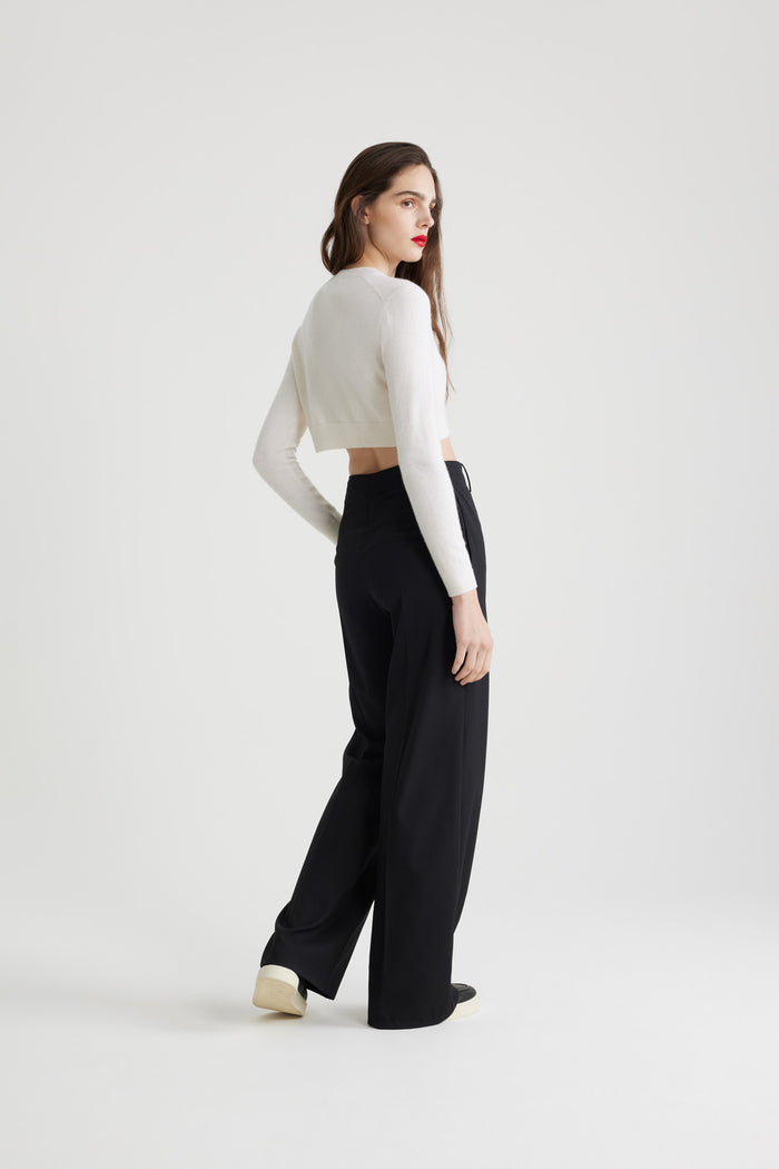 Jean Patou Pantalon Iconique En Laine Vierge Black