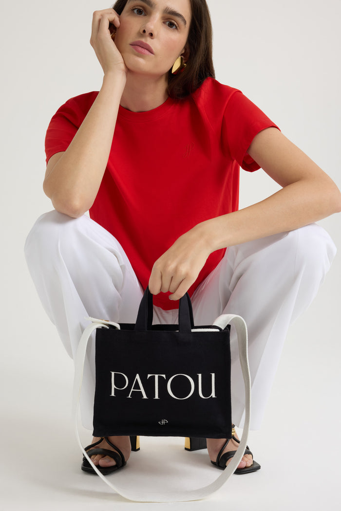 Jean Patou Petit Cabas Patou En Coton Black