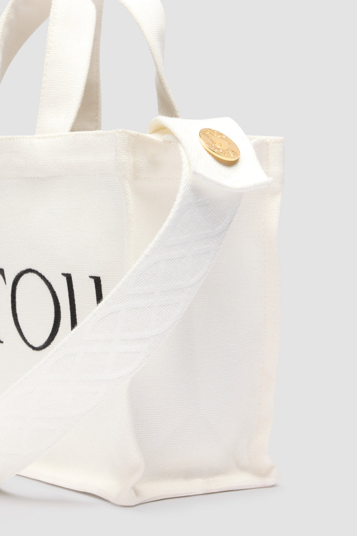 Jean Patou Petit Cabas Patou En Coton White
