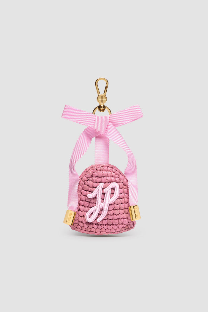 jean patou Porte-clés en raphia Primrose Pink