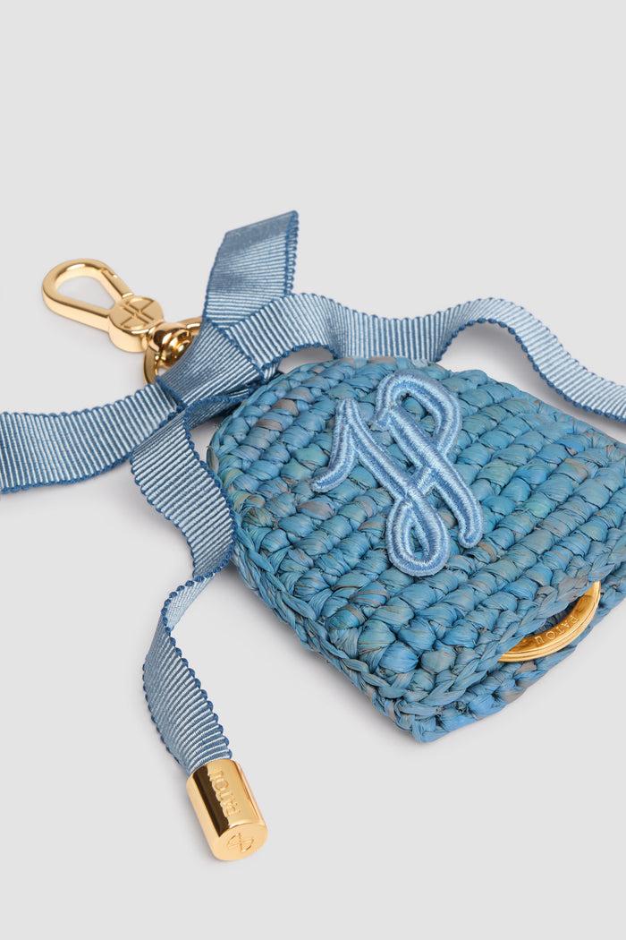 Jean Patou Porte-clés En Raphia Skylight Blue