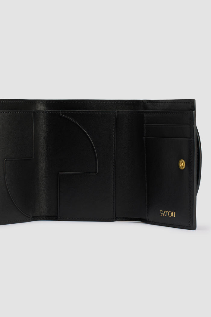 Jean Patou Portefeuille JP En Cuir Black