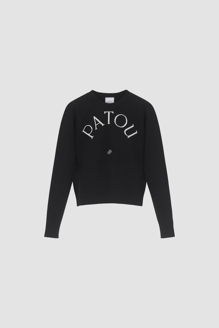 jean patou Pull Patou en laine mélangée Black