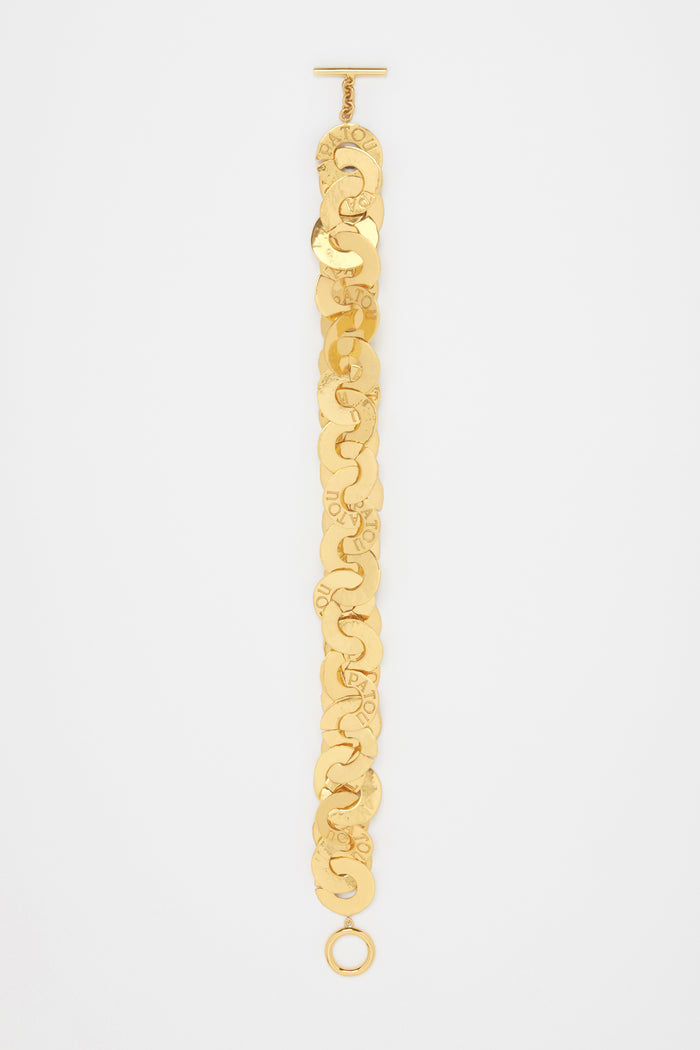 Jean Patou Ras-de-cou Pièces En Laiton Doré Gold