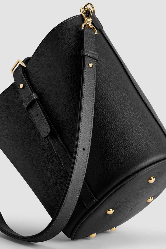 Jean Patou Sac Seau JP En Cuir Black