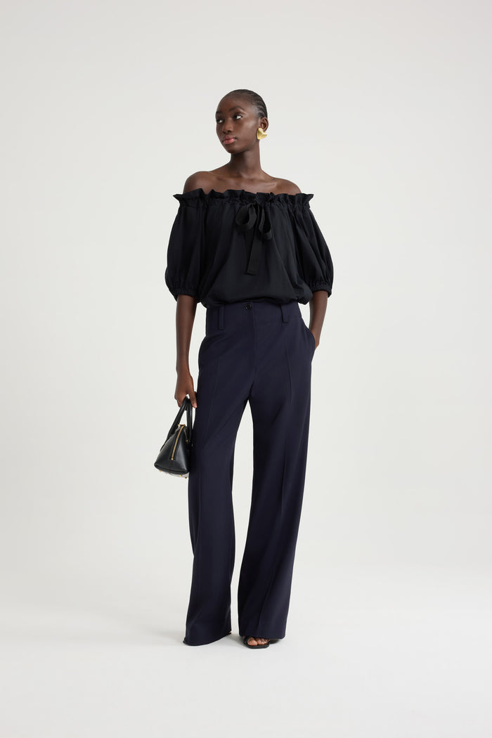 Jean Patou T-shirt à Coulisse En Coton Bio Black