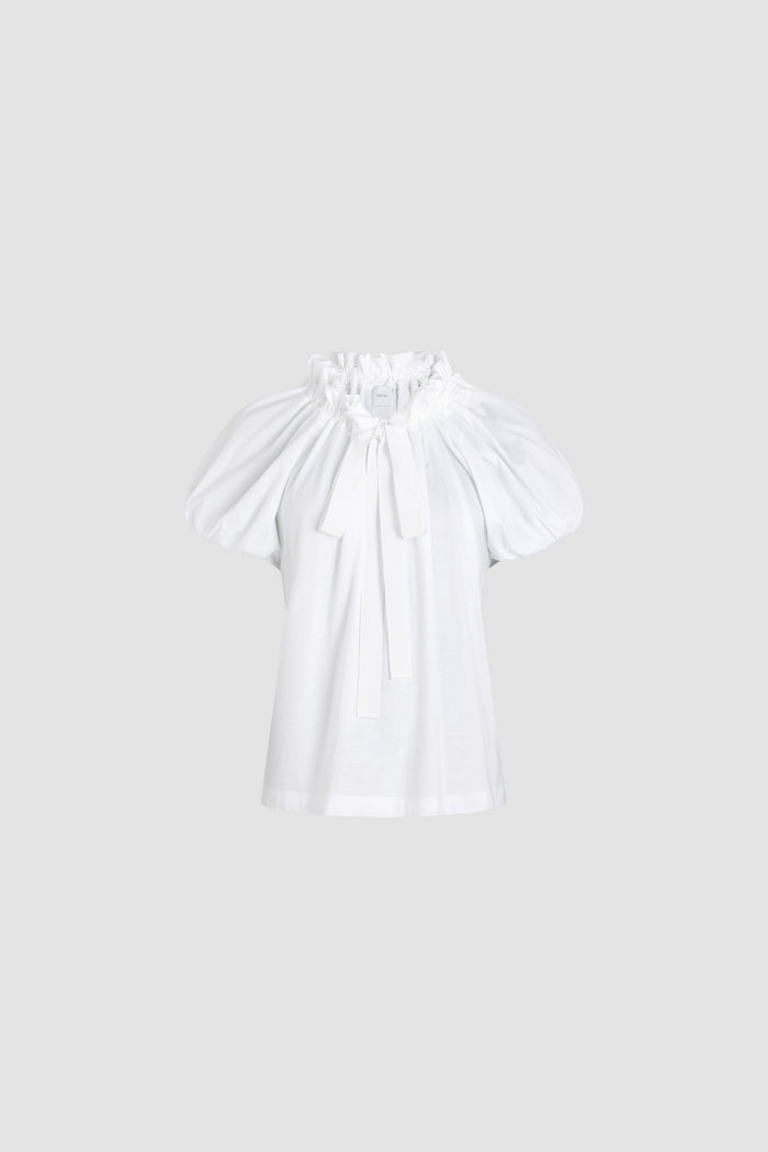 jean patou T-shirt à coulisse en coton bio White