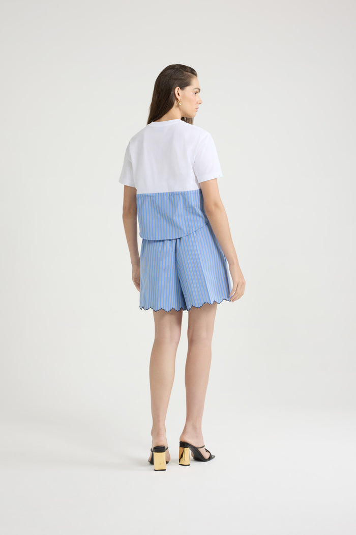 Jean Patou T-shirt Hybride En Coton Bio White