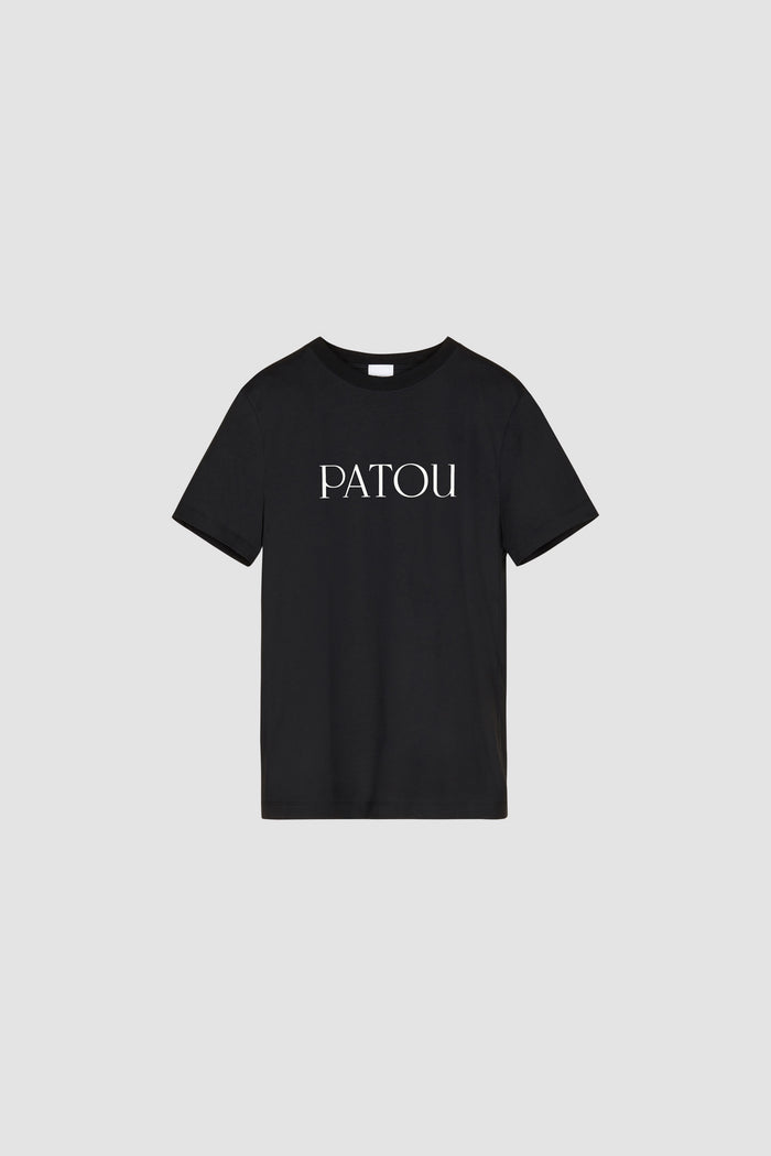 jean patou T-shirt Patou en coton bio Black