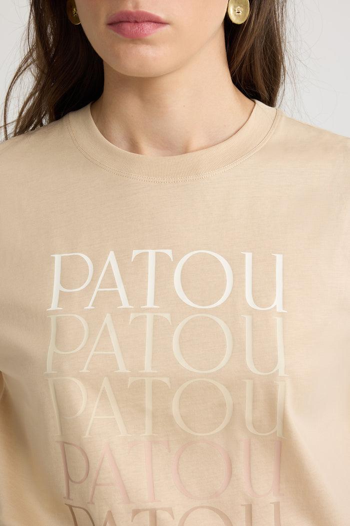 Jean Patou T-shirt Patou En Coton Bio Praline