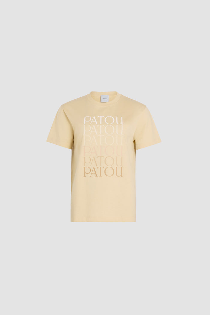 jean patou T-shirt Patou en coton bio Praline