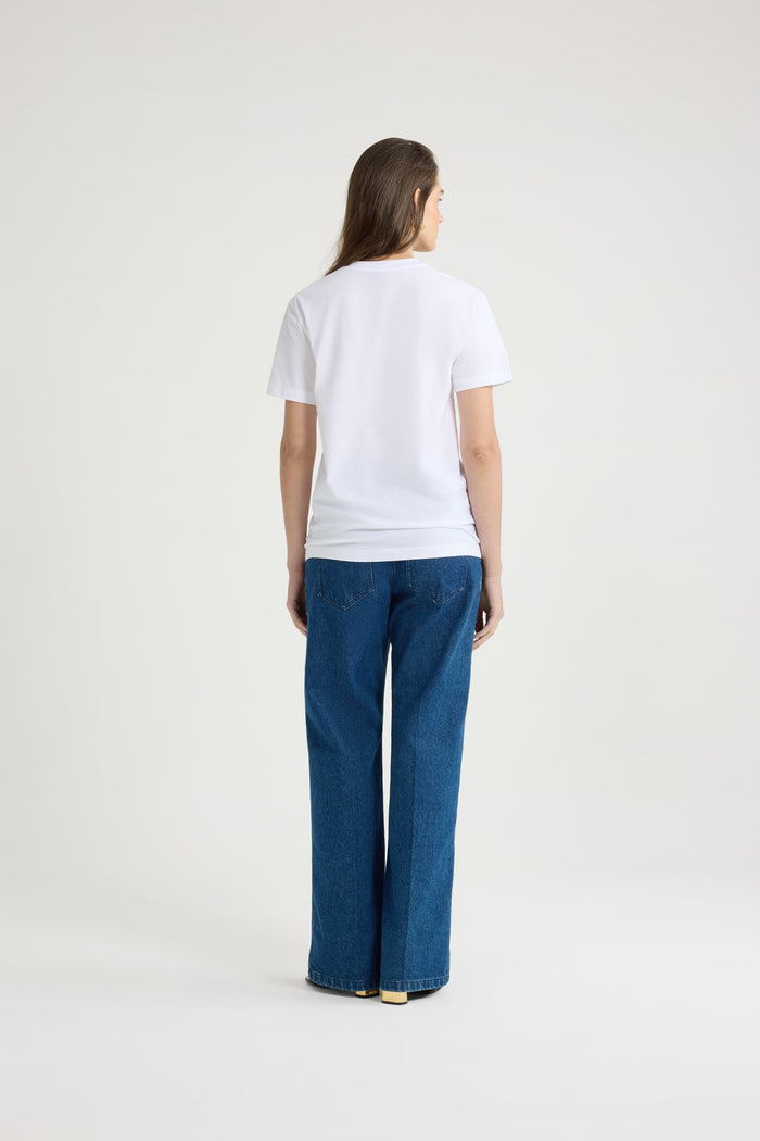Jean Patou T-shirt Patou En Coton Bio White
