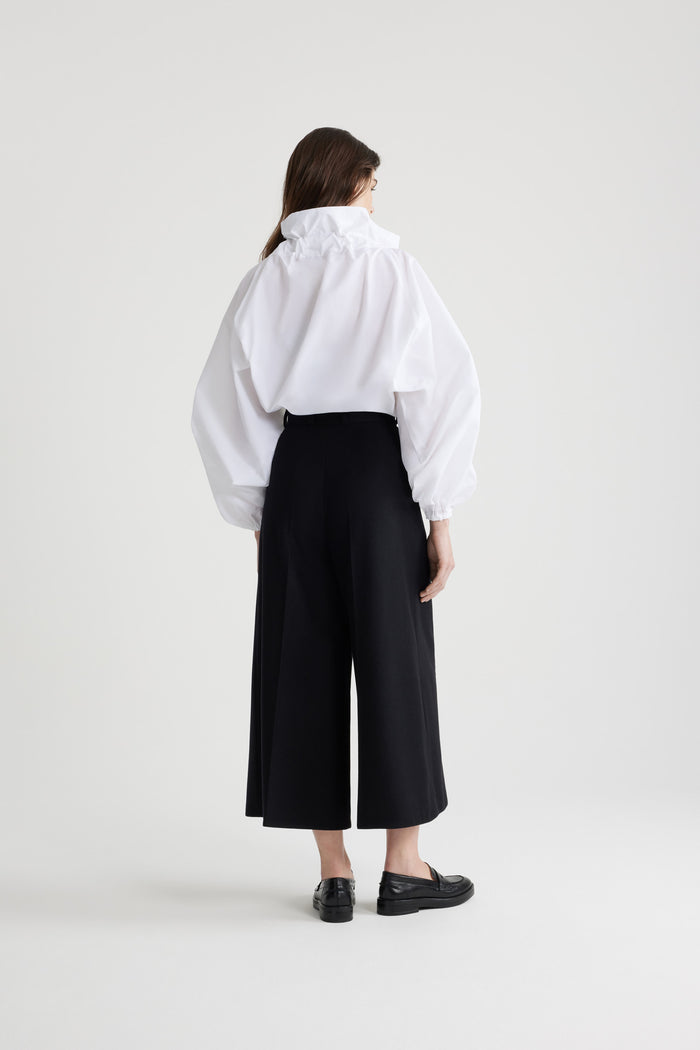 Jean Patou Top à Manches Bouffantes White