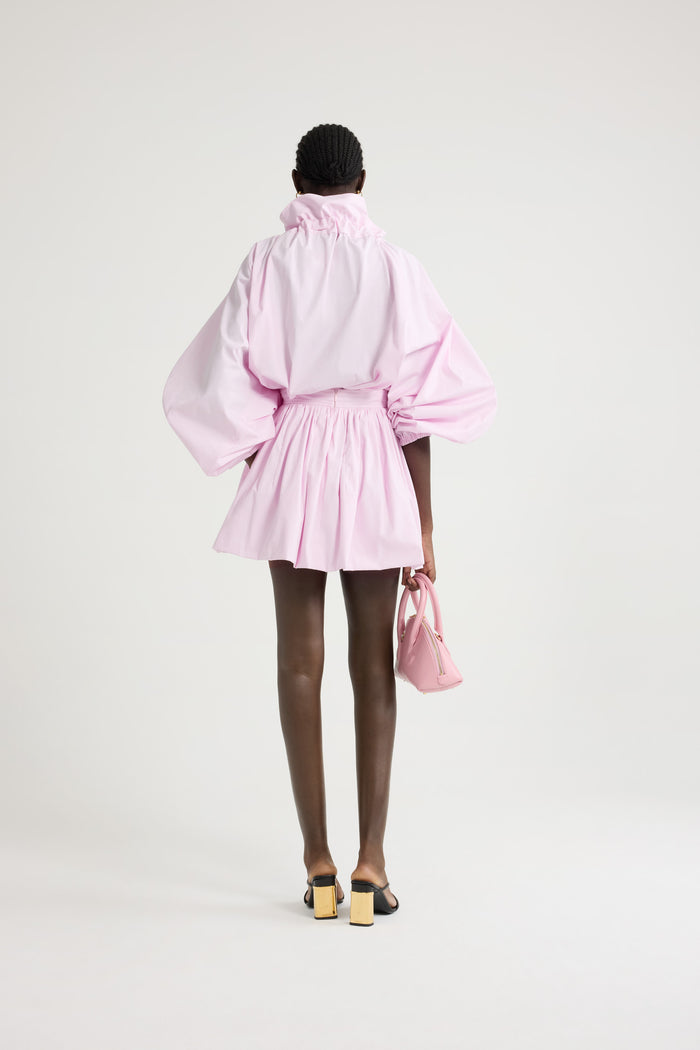 Jean Patou Jupe Boule Courte En Coton Bio Primrose Pink