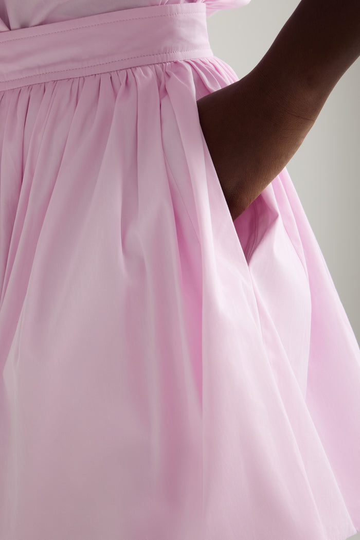 Jean Patou Jupe Boule Courte En Coton Bio Primrose Pink