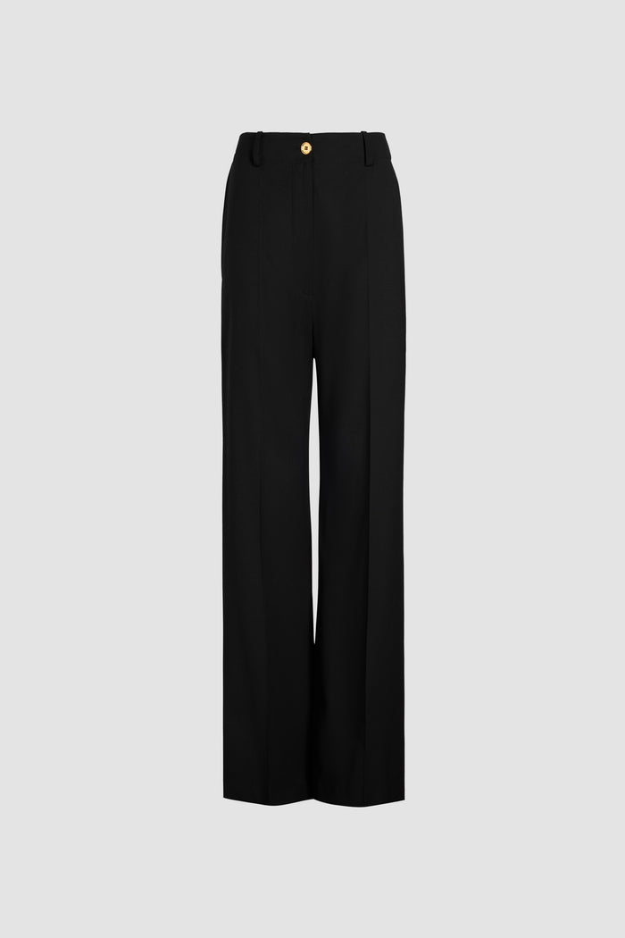 jean patou Pantalon iconique en gabardine bio Black