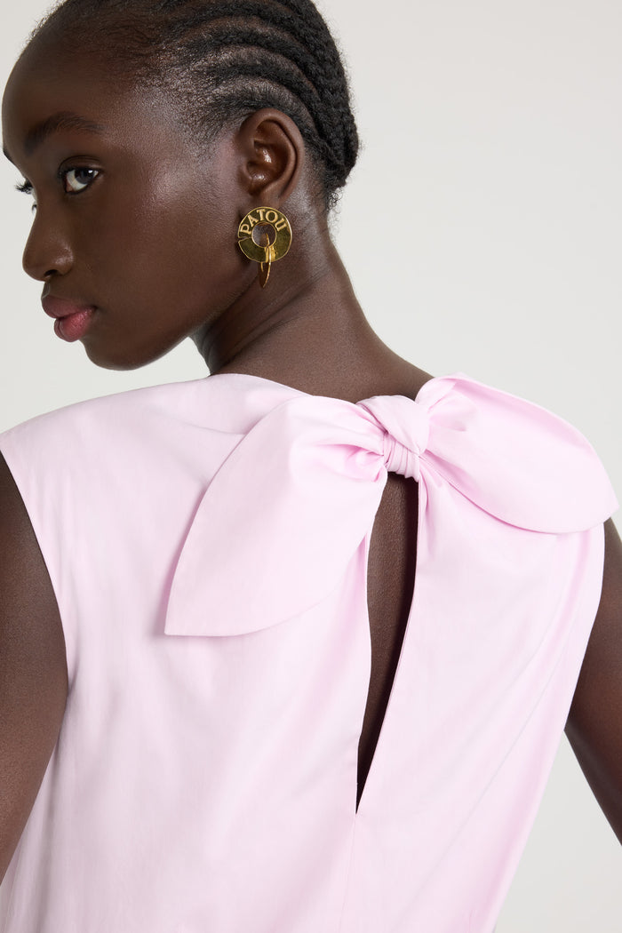 Jean Patou Robe Midi Boutonnée En Popeline De Coton Bio Primrose Pink