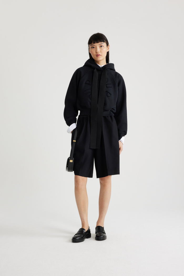 Jean Patou Sweatshirt à Logo Médaillon En Coton Bio Black