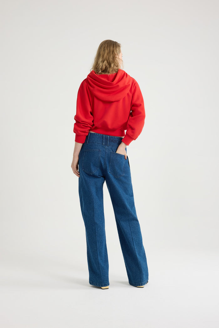 Jean Patou Sweatshirt à Logo Médaillon En Coton Bio Lipstick Red