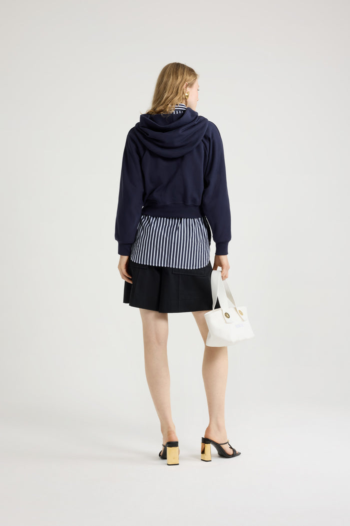 Jean Patou Sweatshirt à Logo Médaillon En Coton Bio Navy Black