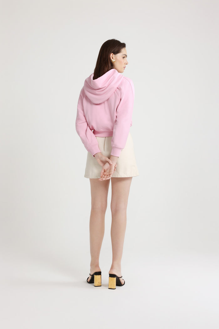 Jean Patou Sweatshirt à Logo Médaillon En Coton Bio Primrose Pink