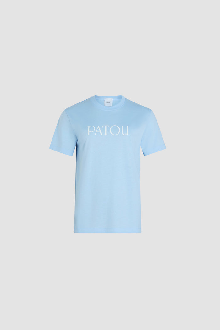 jean patou T-shirt à logo Patou en coton bio Skylight Blue