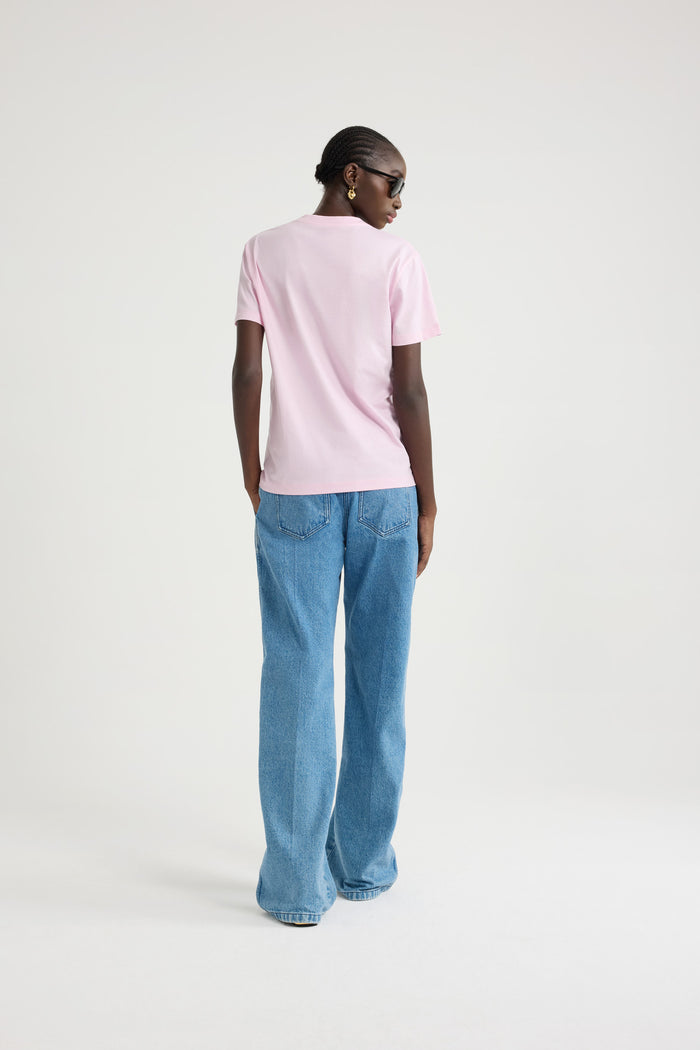 Jean Patou T-shirt à Logo Patou Et Monogramme JP En Coton Bio Primrose Pink