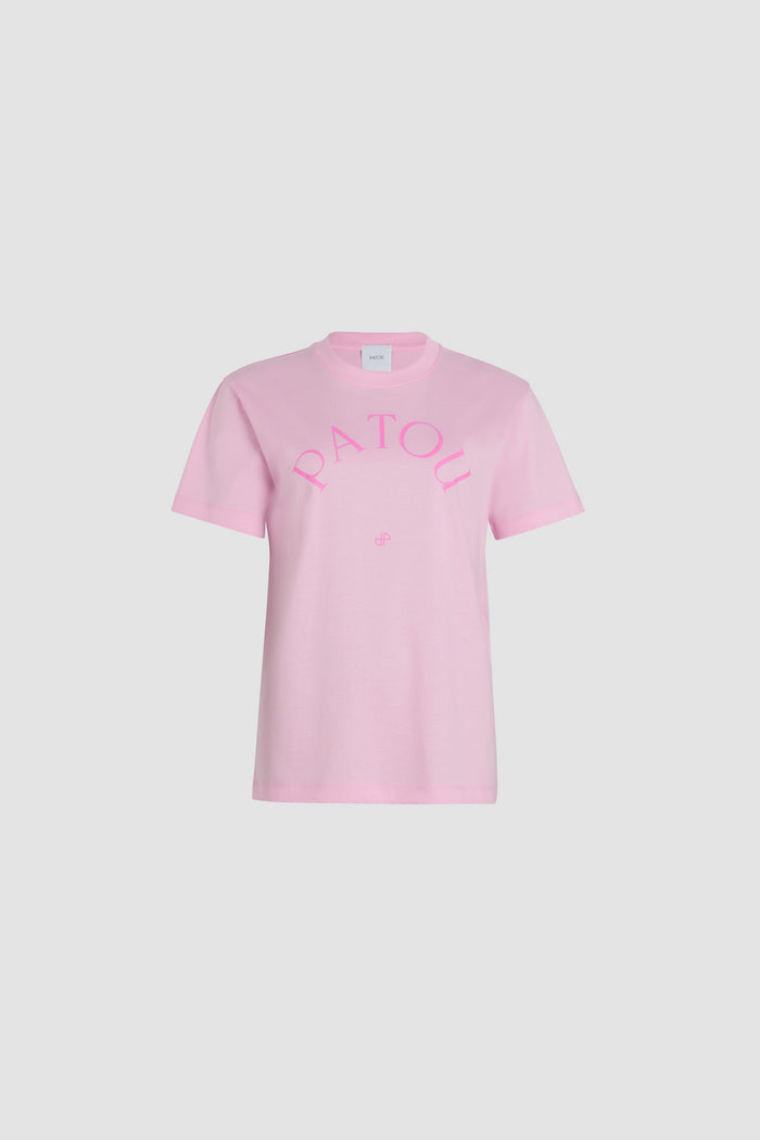 jean patou T-shirt à logo Patou et monogramme JP en coton bio Primrose Pink