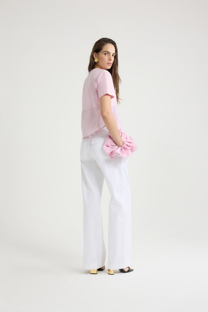 Jean Patou T-shirt Hybride En Coton Bio Primrose Pink