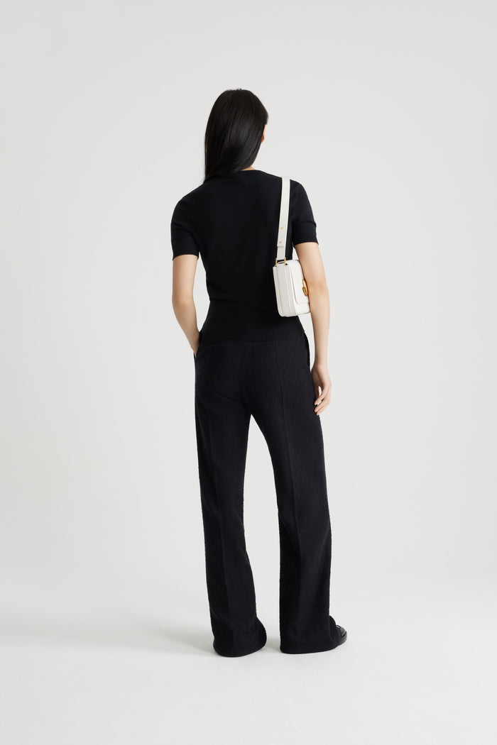 Jean Patou Top Patou En Maille éco-responsable Black