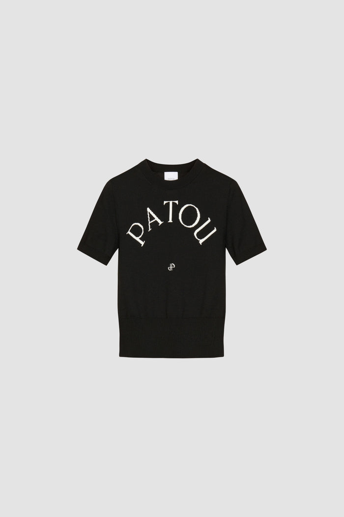 jean patou Top Patou en maille éco-responsable Black