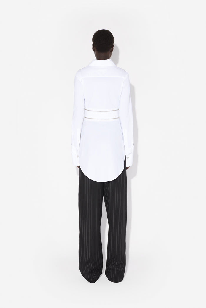 jean paul gaultier La Chemise à Ceinture Blanc