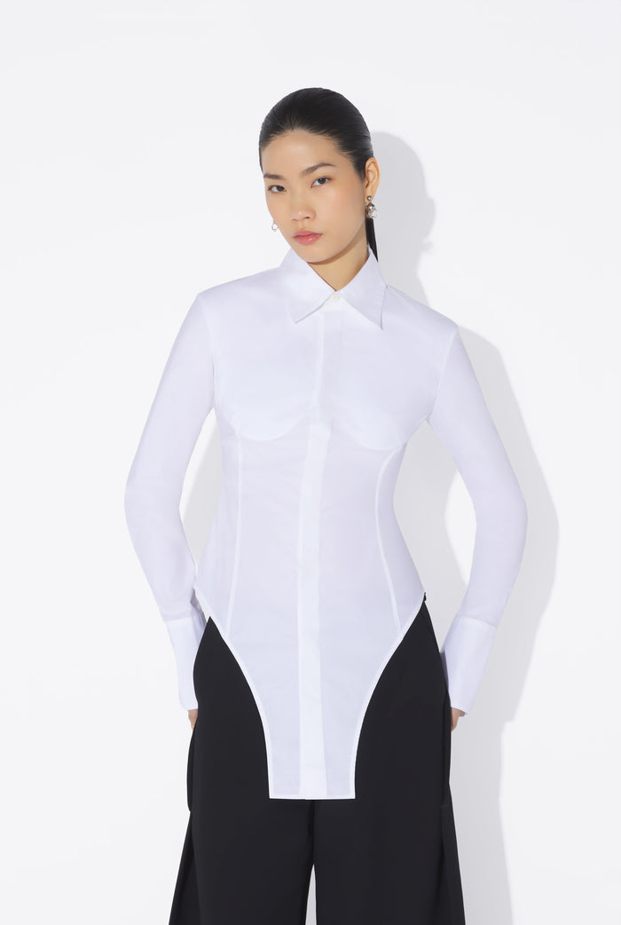 Jean Paul Gaultier La Chemise Body Blanc