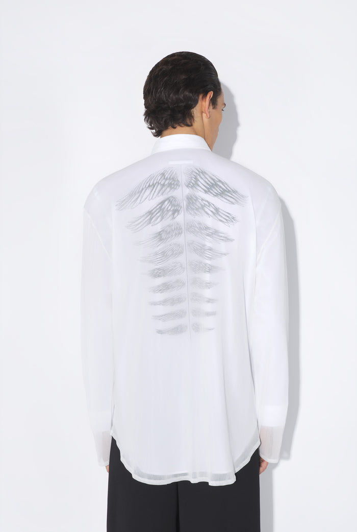 jean paul gaultier La Chemise Tattoo Poem Noir