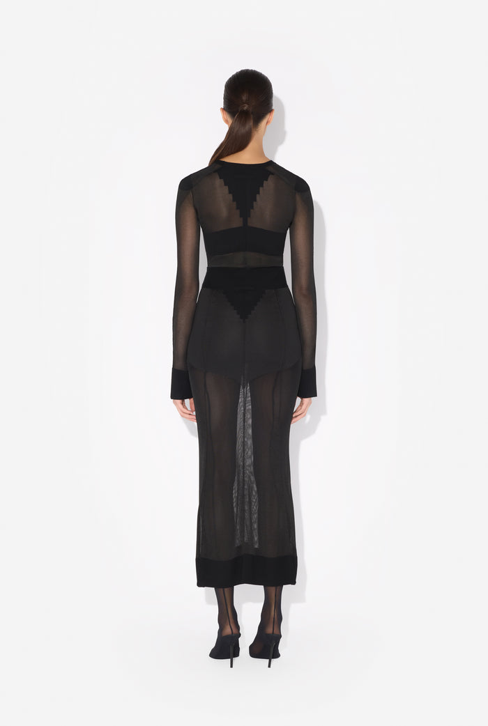 jean paul gaultier La Jupe Maille Logo Noir