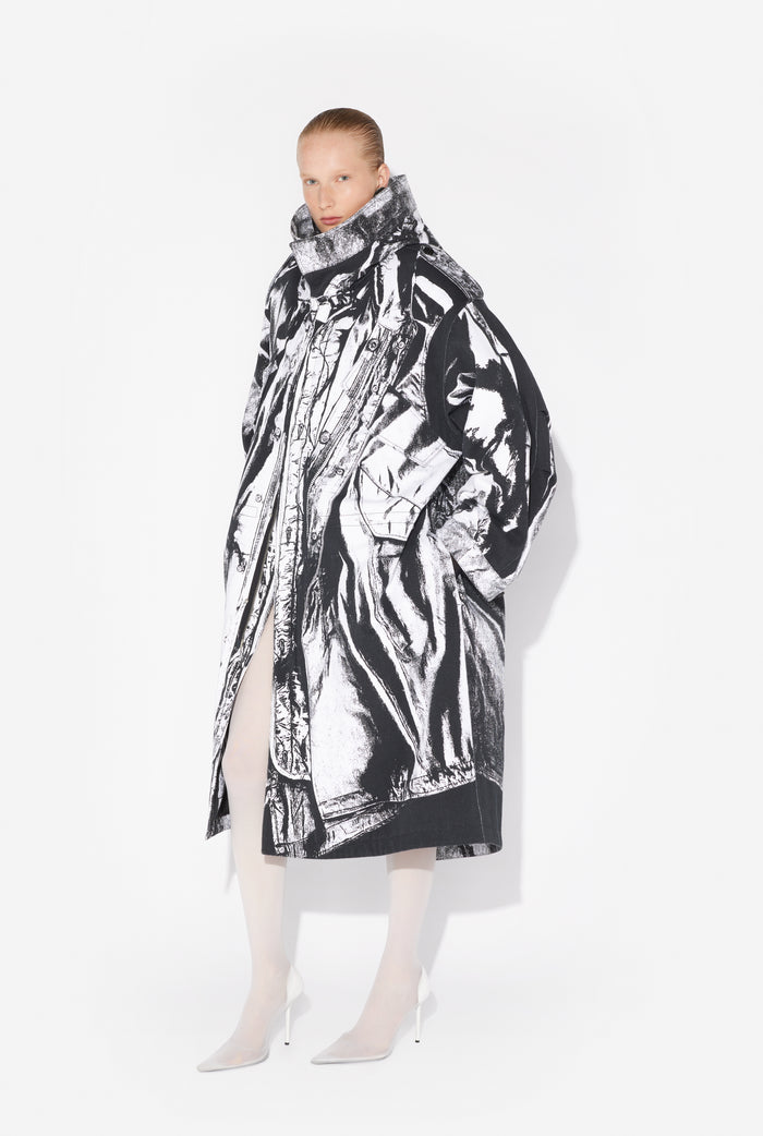 Jean Paul Gaultier La Parka Trompe-L'œil Noir