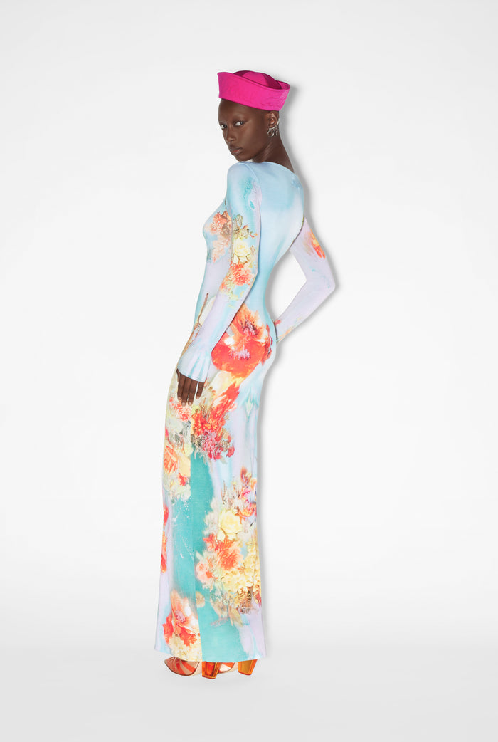 Jean Paul Gaultier La Robe Body Flower Bleue Bleu