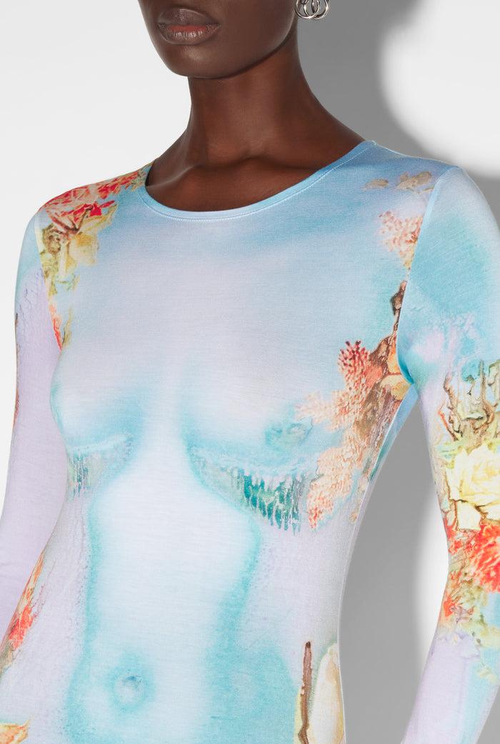Jean Paul Gaultier La Robe Body Flower Bleue Bleu