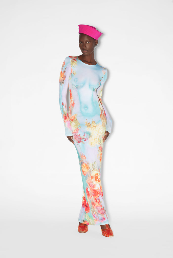 jean paul gaultier La Robe Body Flower Bleue Bleu