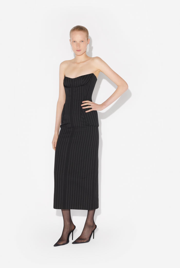 Jean Paul Gaultier La Robe Longue Bustier Noir