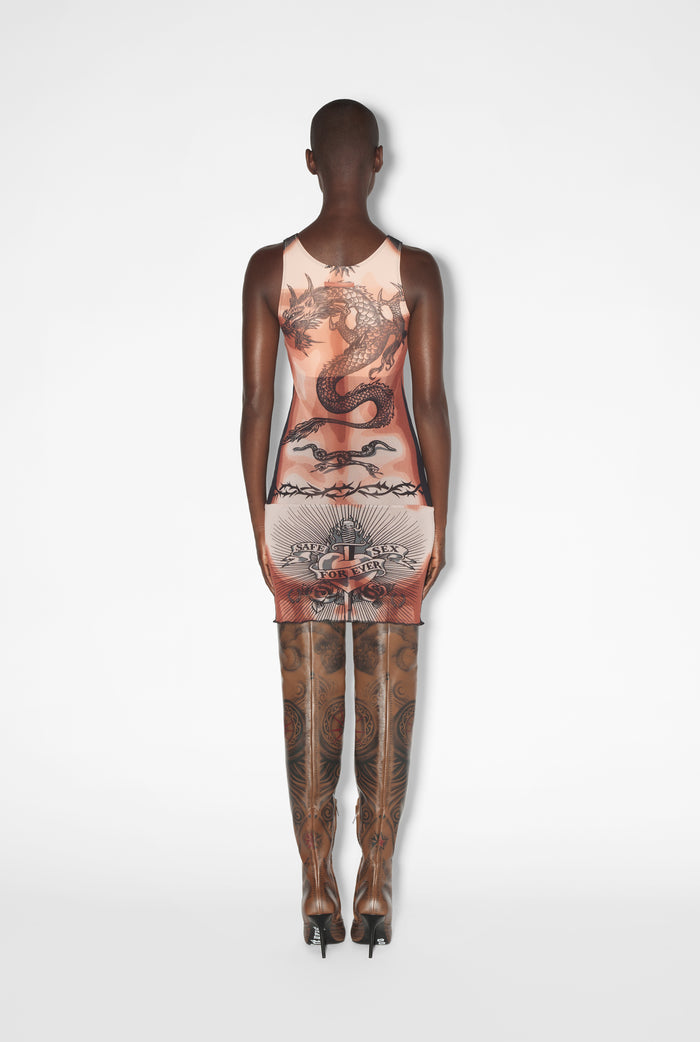 Jean Paul Gaultier La Robe Tattoo Safe Sex Beige