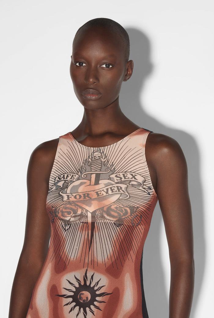 Jean Paul Gaultier La Robe Tattoo Safe Sex Beige